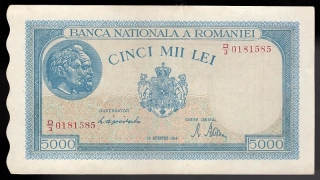 5000 Lei 1944