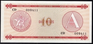 10 Pesos 1985 A UNC - Kuba 