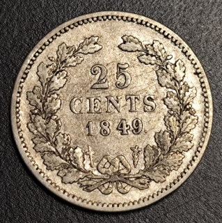 25 Cents 1849