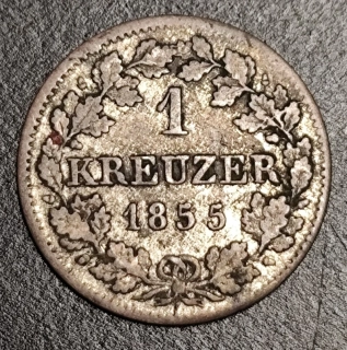 1 Kreuzer 1855