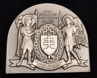 Plaketa zboru väzenskej a justičnej stráže