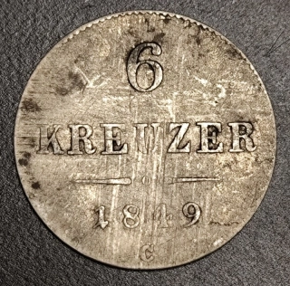 6 Kreuzer 1849 C