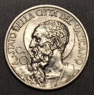 20 Centesimi 1933