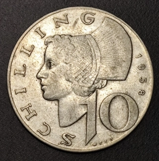 10 Schilling 1958