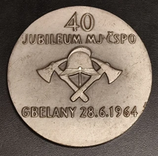 Hasičská medaila Gbelany 1964