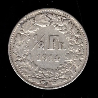 1/2 Franc 1914