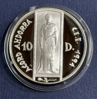 10 Diners, strieborná PROOF