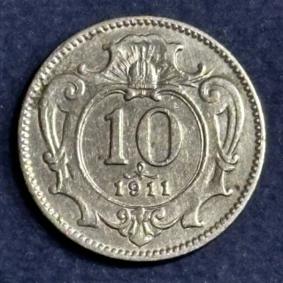 10 Halier/Heller, 1911