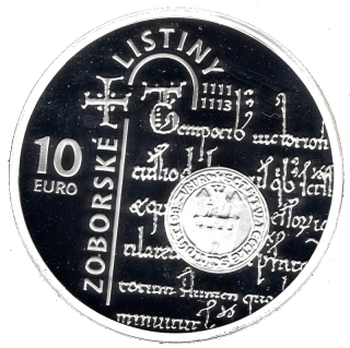 2011/006, 10€ Zoborské listiny PROOF
