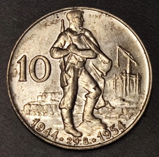 100/ 10 Kčs 1954 - ČSR