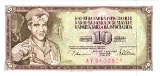 10 Dinárov 1978 - Juhoslavia