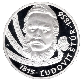2015/021, 10€ Ľudovít Štúr – 200. výročie narodenia PROOF