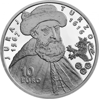 2016/025, 10€ Juraj Turzo 400. výročie úmrtia BK