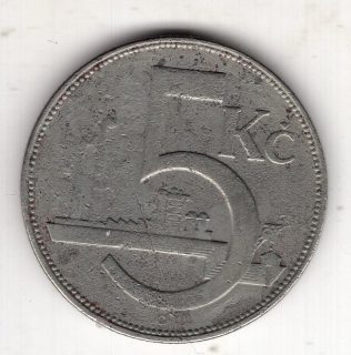 08/ 1925 - 5 Kč.