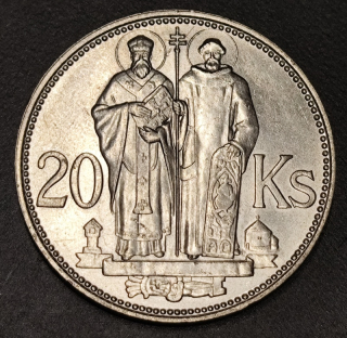 33/ Dvadsať Korun - 20 Ks - varianta dvojkríž