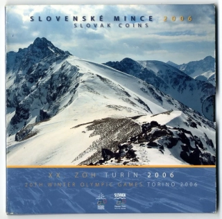 2006 Sada Slovenských mincí Turín