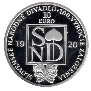 2020/042, 10€ Slovenské národné divadlo - Proof