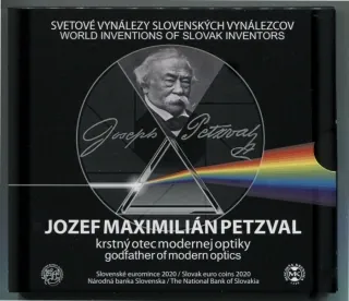 2020 Sada Slovenských Euro mincí Jozef M. Petzval 
