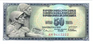 50 Dinárov 1978 - Juhoslavia