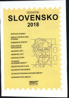 Špecializovaný katalóg známok Slovensko -Dodatok Slovensko 2018