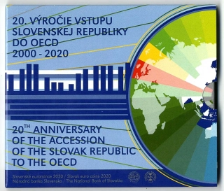 2020 Sada Slovenských Euro mincí - Vstup SR do OECD