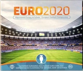2021 Sada Slovenských Euro mincí - Majstrovstvá Európy vo futbale 2020