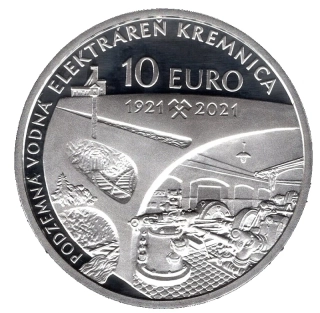 2021/049, 10€ Podzemná vodná elektráreň Kremnica Proof