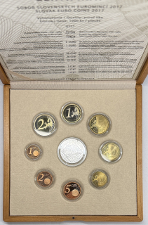 2017 Sada Slovenských Euro mincí PROOF