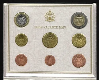 Vatikán sada mincí 2005 - Sede Vacante
