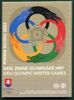 2022 Sada Slovenských Euro mincí - ZOH Peking Proof