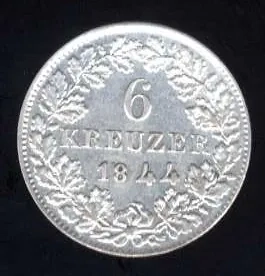 6 Kreuzer 1844 