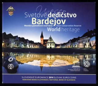 2014 Sada Slovenských Euromincí Bardejov, svetové dedičstvo UNESCO