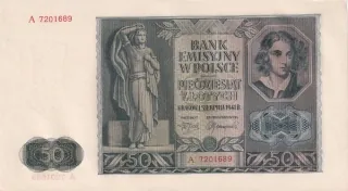 50 Zlotých 1941 UNC