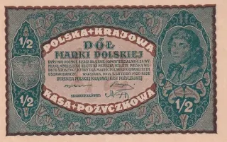 1/2 Marka 1920 UNC