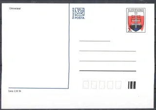 Korešpondenčný lístok - posun farby