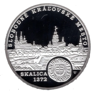 2022/059, 10€ - Skalica slobodné kráľovské mesto - Proof