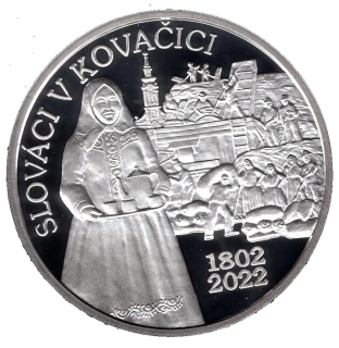 2022/061, 10€ - osídľovania Kovačice Slovákmi - Proof