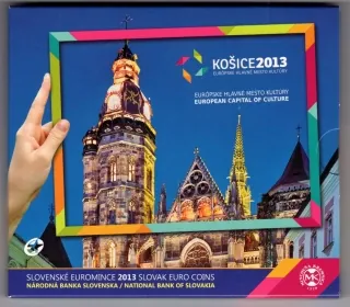 2013 Sada Slovenských Euro mincí Košice - hlavné mesto kultúry - BK