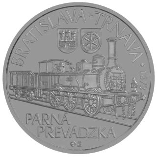 2023/064, 10€ - 150. výročie spustenia parnej prevádzky na železničnej trati Bratislava – Trnava BK