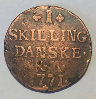  1 Skilling Dansk 1771