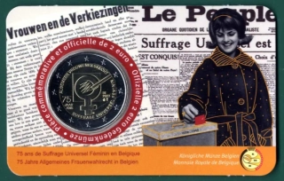 Belgicko 2023 - Volebné právo žien - coincard
