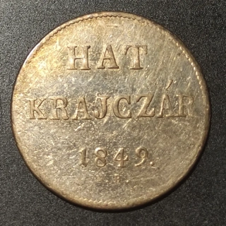 6 Grajciar 1849 N.B.