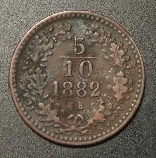 5/10 Kreuzer 1882 KB