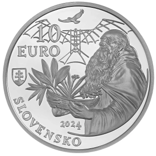 2024/073, 10€ - 300. výročie narodenia frátra Cypriána z Červeného Kláštora PROOF