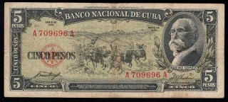 5 Pesos 1958 - Kuba