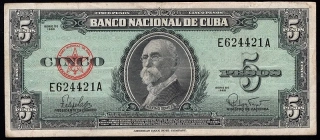 5 Pesos 1960 - Kuba