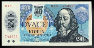 SK01/ 20 Sk - Slovensko - 1988 UNC