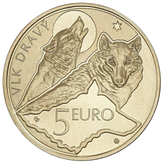 5 € Slovensko 2021 - Vlk dravý