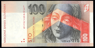 SK26/ 100 Sk - Slovensko - Séria L, 1999 aUNC