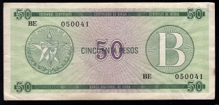 50 Pesos 1985 B - Kuba